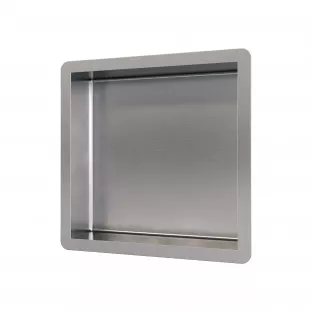 Brauer Brushed Edition Built-in niche - 30x30cm - brushed stainless steel PVD