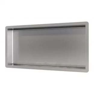 Brauer Brushed Edition Built-in niche - 60x30cm - brushed stainless steel PVD