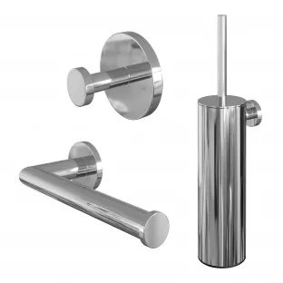 Brauer Chrome Edition toilet accessory set 3-in-1 - chrome