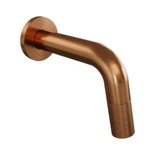 Brauer Copper Carving built-in fountain tap, shortenable - brushed copper PVD