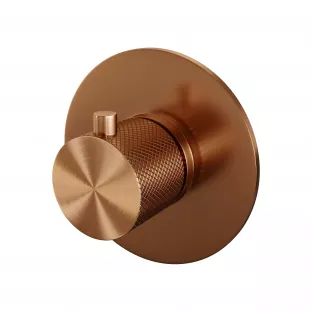 Brauer Copper Carving built-in thermostat - with built-in part - brushed copper PVD