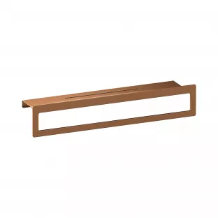 Brauer Copper Edition Towel rack with shelf - brushed copper PVD