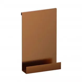 Brauer Copper Edition hangend doucherek - 25x40cm - geborsteld koper PVD