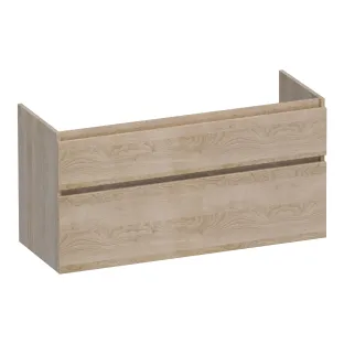 Brauer Delight washbasin cabinet - 120x46x60 cm - 2 drawers handleless - soft close - 1 siphon recess - MFC - Sunlit