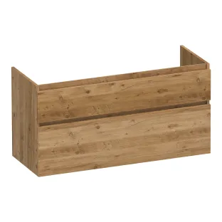 Brauer Delight washbasin cabinet - 120x46x60 cm - 2 drawers handleless - soft close - 2 siphon cut-outs - MFC - Chateau
