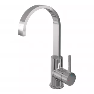 Brauer Edition high washbasin mixer - surface mounted - swivel - flat spout - model A - chrome