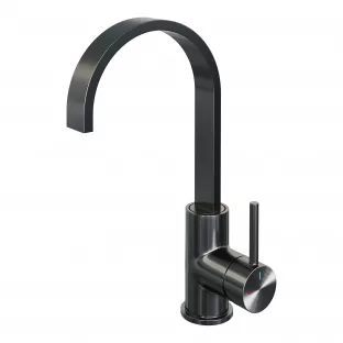 Brauer Edition high washbasin mixer - surface mounted - swivel - flat spout - model A - brushed gunmetal PVD