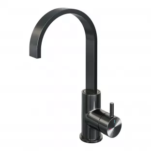 Brauer Edition high washbasin mixer - surface mounted - swivel - flat spout - model B - brushed gunmetal PVD