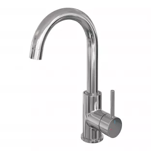 Brauer Edition high washbasin mixer - surface mounted - swivel - round spout - model A - chrome