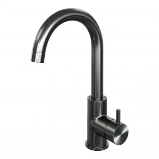 Brauer Edition high washbasin mixer - surface mounted - swivel - round spout - model B - brushed gunmetal PVD