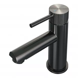 Brauer Edition low washbasin mixer - surface mounted - Carving - brushed gunmetal PVD