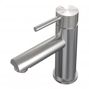 Brauer Edition low washbasin mixer - surface mounted - Carving - brushed stainless steel PVD