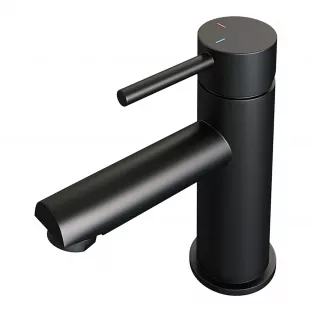 Brauer Edition low washbasin mixer - surface mounted - model A - matt black