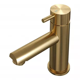 Brauer Edition low washbasin mixer - surface mounted - model B - brushed gold PVD