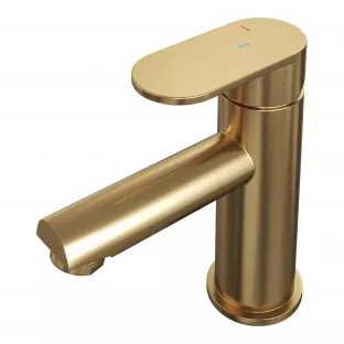 Brauer Edition low washbasin mixer - surface mounted - model C - brushed gold PVD