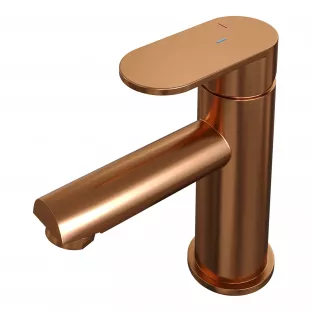 Brauer Edition low washbasin mixer - surface mounted - model C - brushed copper PVD