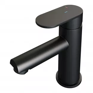 Brauer Edition low washbasin mixer - surface mounted - model C - matt black