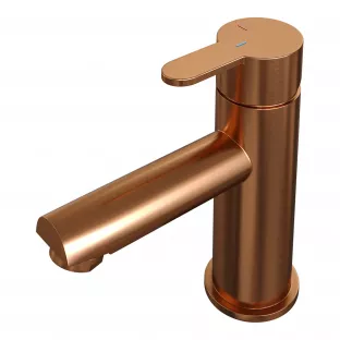 Brauer Edition low washbasin mixer - surface mounted - model D - brushed copper PVD