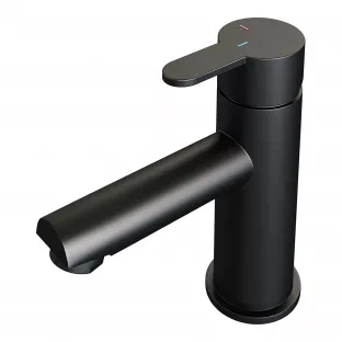 Brauer Edition low washbasin mixer - surface mounted - model D - matt black