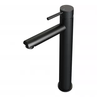 Brauer Edition raised basin mixer - surface mounted - Carving - matt black