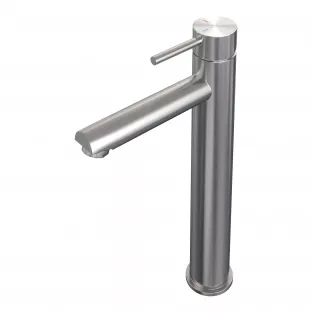 Brauer Edition raised basin mixer - surface mounted - model A - brushed stainless steel PVD