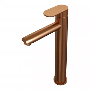 Brauer Edition raised basin mixer - surface mounted - model C - brushed copper PVD