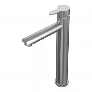 Brauer Edition raised basin mixer - surface mounted - model D - brushed stainless steel PVD