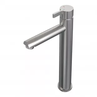 Brauer Edition raised basin mixer - surface mounted - model E - brushed stainless steel PVD