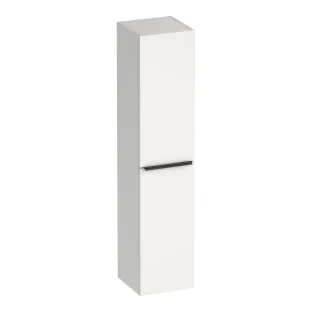 Brauer Elevate tall cabinet excl. handle - 160x35x35 cm - 2 doors left or right turning - MDF lacquered - Matt white