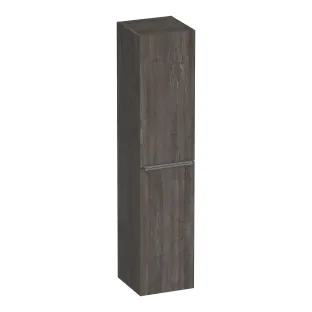 Brauer Elevate hoge kast excl. opleggreep - 160x35x35 cm - 2 deuren links- of rechtsdraaiend - MFC - Driftwood