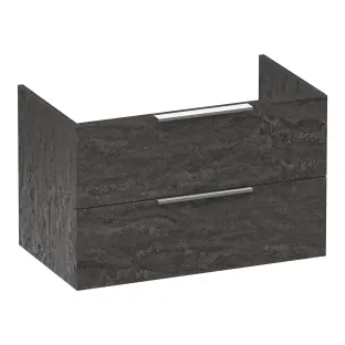Brauer Elevate washbasin cabinet excl. handles - 80x46x50 cm - 2 drawers without handles - 1 siphon recess - MFC - Damascus