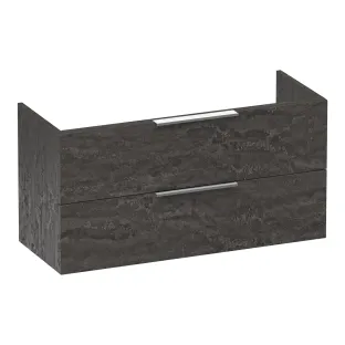 Brauer Elevate wastafelonderkast ondiep excl. opleggrepen - 100x39x50 cm - 2 laden greeploos - 1 sifonuitsparing - MFC - Damascus