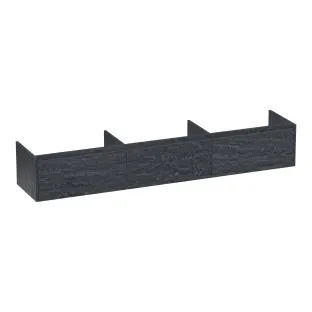 Brauer Embrace washbasin cabinet - 220x46x35 cm - 3 drawers handleless - 0 siphon cut-outs - MFC - Damascus