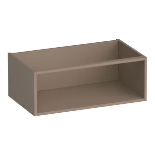 Brauer Flourish bijkast met 1 opbergvak - 80x46x30 cm - MDF gelakt - Mat Mokka
