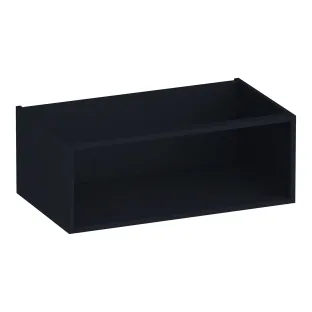 Brauer Flourish side cabinet with 1 storage compartment - 80x46x30 cm - MDF lacquered - Matt Black