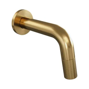 Brauer Gold Carving built-in fountain tap, shortenable - brushed gold PVD