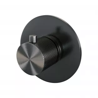 Brauer Gunmetal Carving built-in thermostat - with built-in part - brushed gunmetal PVD