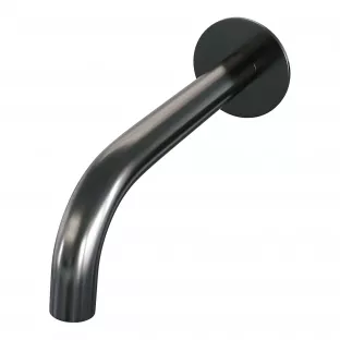 Brauer Gunmetal Edition Curved bath spout - 20 cm - Rosette - Brushed gunmetal PVD