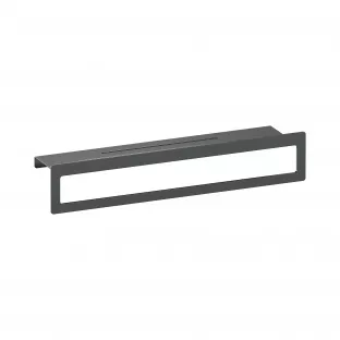 Brauer Gunmetal Edition Towel rack with shelf - brushed gunmetal PVD