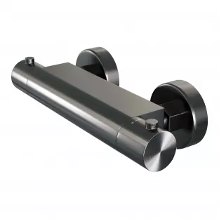 Brauer Gunmetal Edition Surface-mounted Thermostatic Tap - Brushed Gunmetal PVD