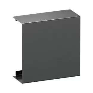 Brauer Gunmetal Edition surface-mounted niche with concealed storage space - brushed gunmetal PVD