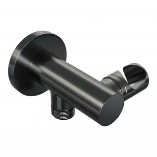 Brauer Gunmetal Edition wall connection elbow adjustable - brushed gunmetal PVD