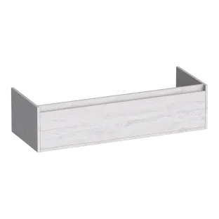 Brauer Hope washbasin cabinet - 120x46x30 cm - 1 drawer handleless - 1 siphon recess - MFC - Forest Seashell