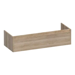 Brauer Hope washbasin cabinet - 120x46x30 cm - 1 drawer handleless - 1 siphon recess - MFC - Sunlit