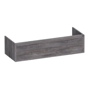 Brauer Hope washbasin cabinet - 120x46x30 cm - 2 drawers handleless - 2 siphon cut-outs - MFC - Driftwood
