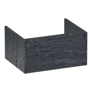 Brauer Hope washbasin cabinet - 60x46x30 cm - 1 drawer handleless - 1 siphon recess - MFC - Damascus