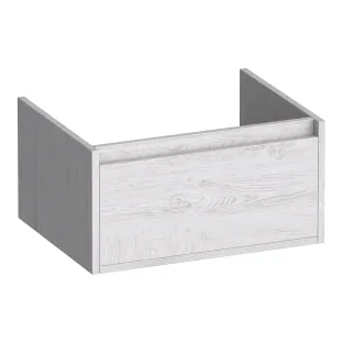 Brauer Hope washbasin cabinet - 60x46x30 cm - 1 drawer handleless - 1 siphon recess - MFC - Forest Seashell