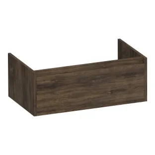 Brauer Hope washbasin cabinet - 80x46x30 cm - 1 drawer handleless - 1 siphon recess - MFC - Grove