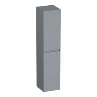 Brauer Inspire high cabinet - 160x35x35 cm - 2 doors left or right turning - handleless - MDF lacquered - Matt grey
