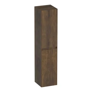 Brauer Inspire hoge kast - 160x35x35 cm - 2 deuren links- of rechtsdraaiend - greeploos - MFC - Grove